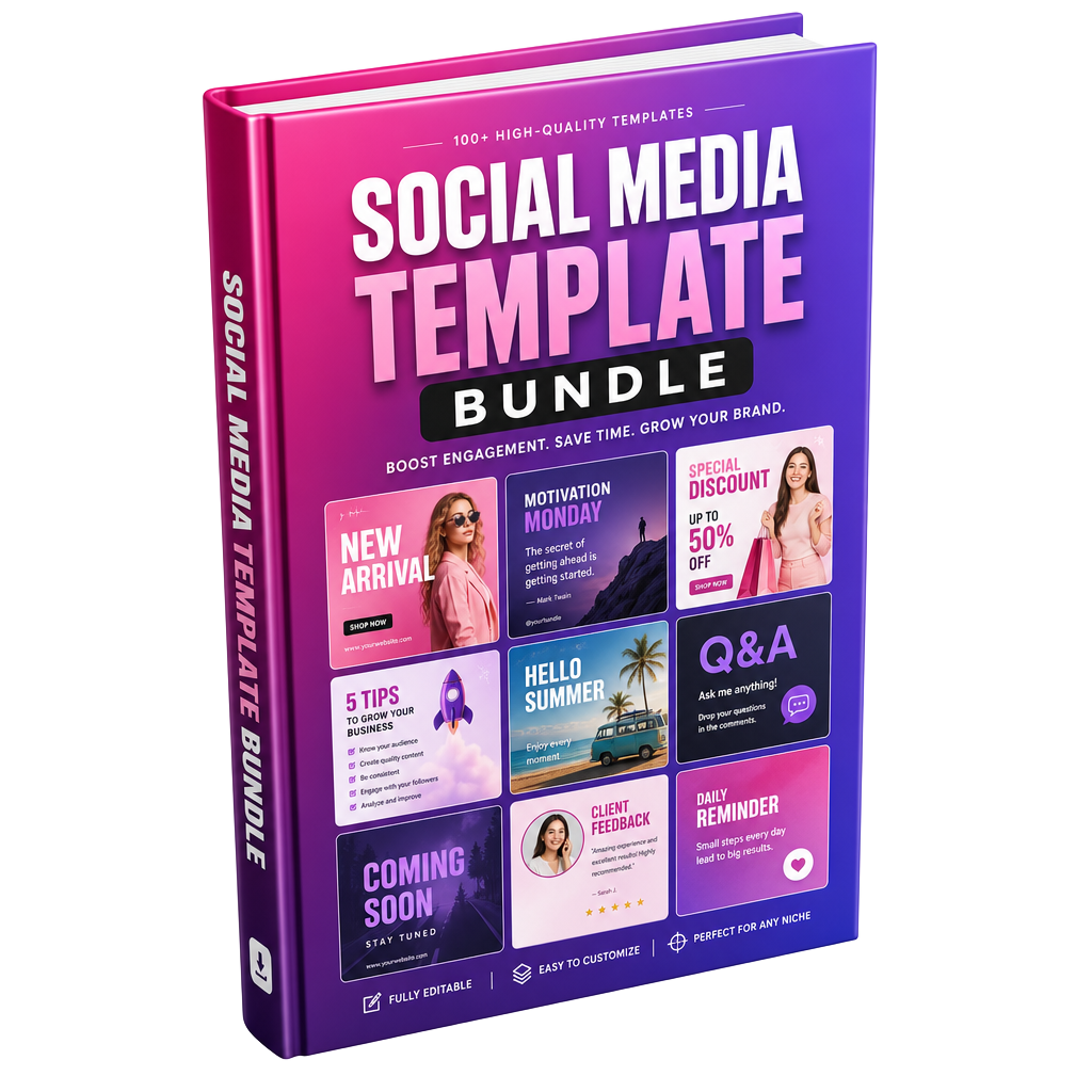 The Complete Social Media Template Bundle PDF cover
